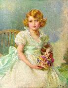 Philip Alexius de Laszlo Princess Elizabeth of York, currently Queen Elizabeth II of the United Kingdom, painted when she was seven years ol china oil painting artist